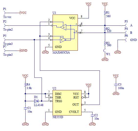 Переходник rs485 usb схема